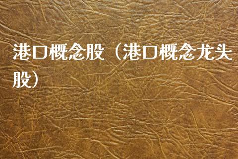 港口概念股（港口概念龙头股）
