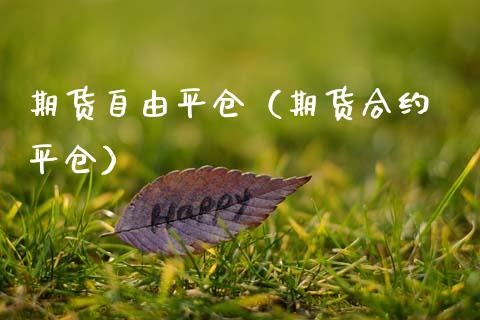期货自由平仓（期货合约 平仓）