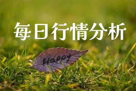 每日行情分析