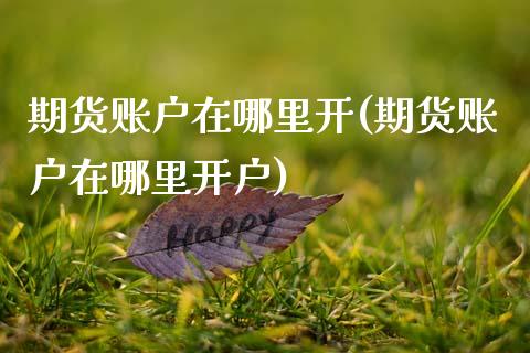 期货账户在哪里开(期货账户在哪里开户)