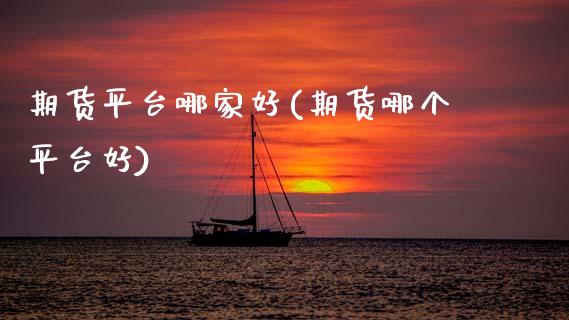 期货平台哪家好(期货哪个平台好)