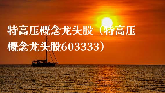 特高压概念龙头股（特高压概念龙头股603333）_https://www.dglong8.com_财经要闻_第1张