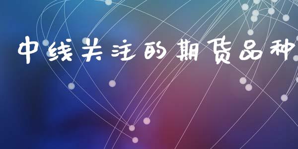 中线关注的期货品种
