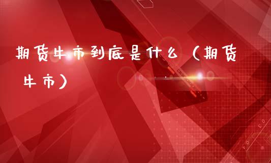 期货牛市到底是什么（期货 牛市）