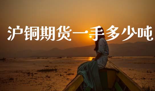 沪铜期货一手多少吨
