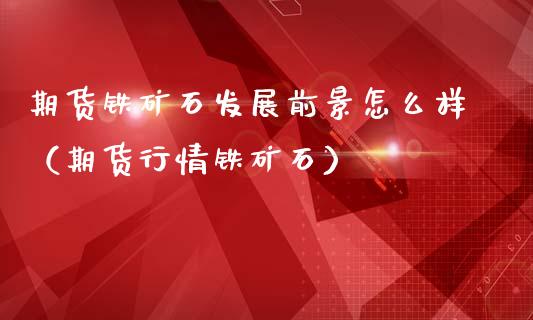 期货铁矿石发展前景怎么样（期货行情铁矿石）