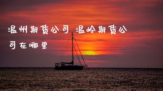温州期货公司 温岭期货公司在哪里