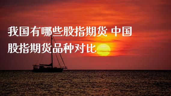 我国有哪些股指期货 中国股指期货品种对比