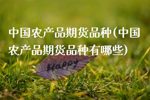中国农产品期货品种(中国农产品期货品种有哪些)