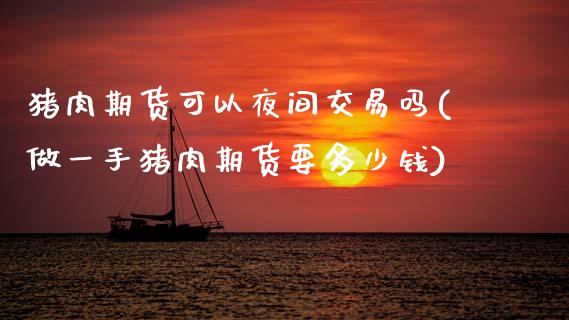 猪肉期货可以夜间交易吗(做一手猪肉期货要多少钱)