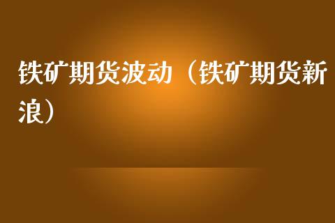 铁矿期货波动（铁矿期货新浪）