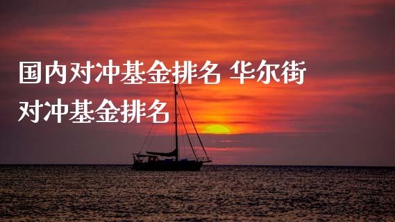 国内对冲基金排名 华尔街对冲基金排名
