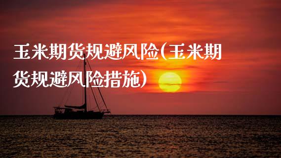 玉米期货规避风险(玉米期货规避风险措施)