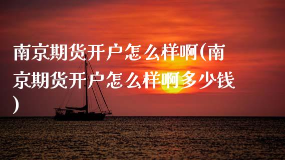 南京期货开户怎么样啊(南京期货开户怎么样啊多少钱)