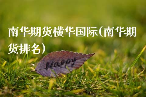 南华期货横际(南华期货排名)