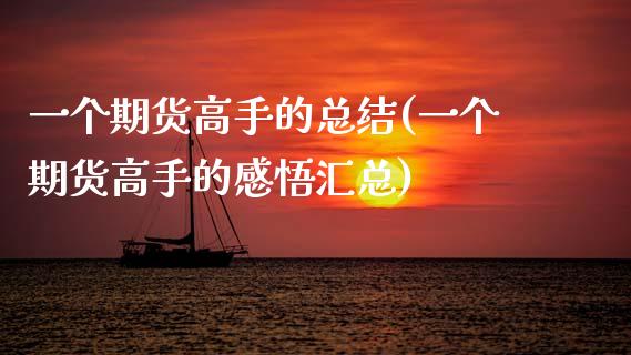 一个期货高手的总结(一个期货高手的感悟汇总)