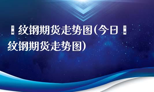 缧纹钢期货走势图(今日缧纹钢期货走势图)