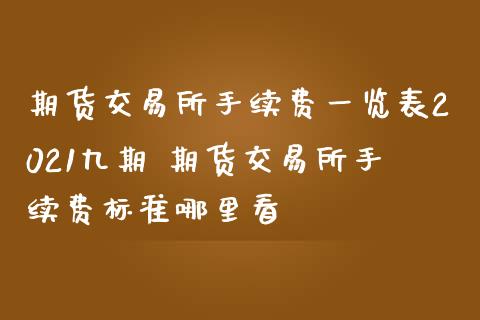 期货交易所手续费一览表2021九期 期货交易所手续费标准哪里看_理财百科_第1张_宇龙理财网 期货交易所手续费一览表2021九期 期货交易所手续费标准哪里看_https://www.dglong8.com_理财百科_第1张