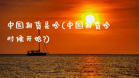 中国期货是啥(中国期货啥时候开始?)