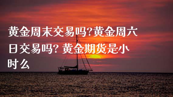 黄金周末交易吗?黄金周六日交易吗? 黄金期货是小时么