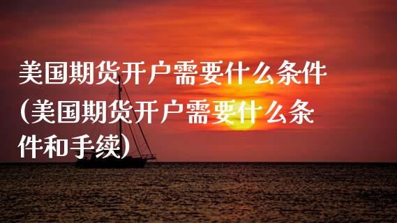 美国期货开户需要什么条件(美国期货开户需要什么条件和手续)