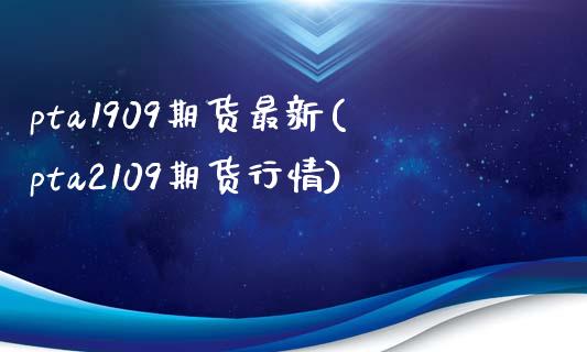 pta1909期货最新(pta2109期货行情)