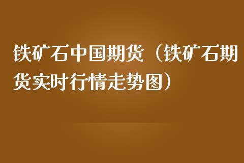 铁矿石中国期货（铁矿石期货实时行情走势图）