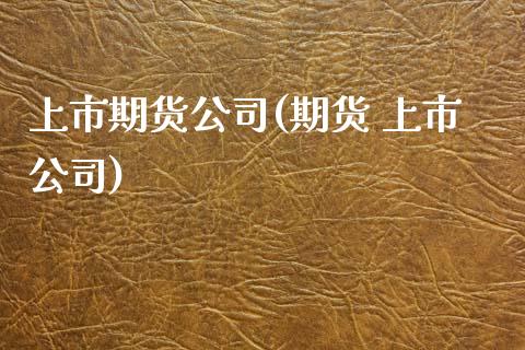 上市期货公司(期货 上市公司)