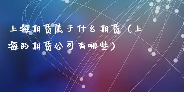 上海期货属于什么期货（上海的期货公司有哪些）