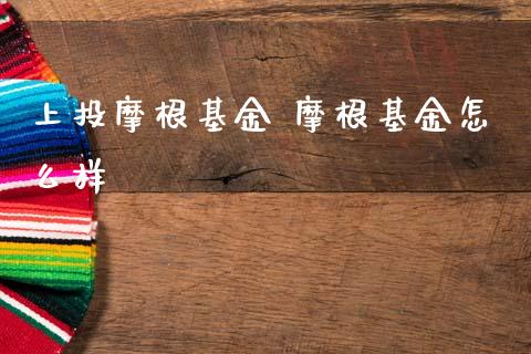上投摩根基金 摩根基金怎么样