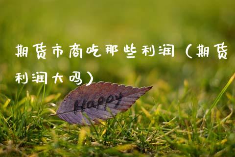 期货市商吃那些利润（期货利润大吗）