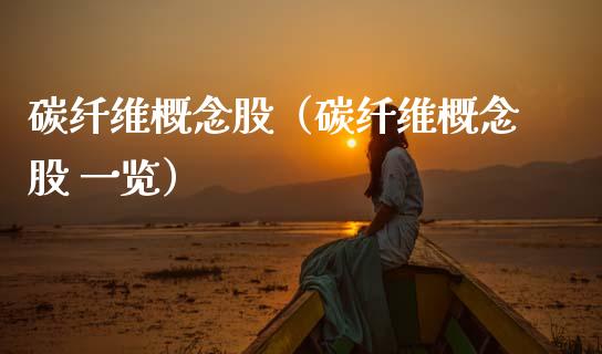碳纤维概念股（碳纤维概念股 一览）