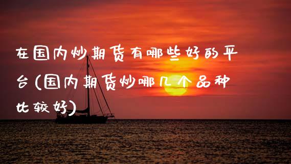 在国内炒期货有哪些好的平台(国内期货炒哪几个品种比较好)