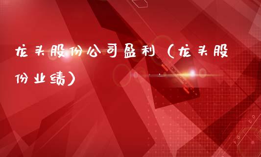 龙头股份公司盈利（龙头股份业绩）