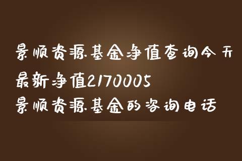 景顺资源基金净值查询今天最新净值2170005 景顺资源基金的咨询电话_基金理财_第1张_宇龙理财网 景顺资源基金净值查询今天最新净值2170005 景顺资源基金的咨询电话_https://www.dglong8.com_基金理财_第1张