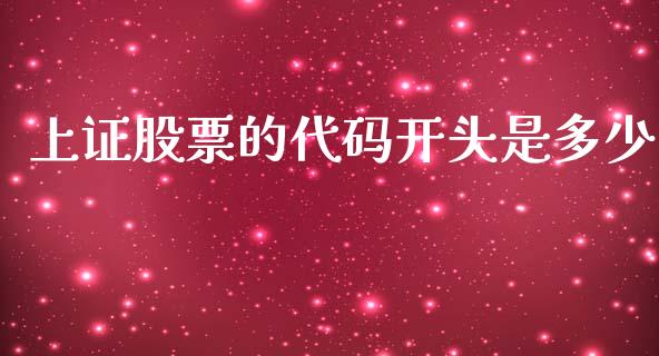 上证股票的代码开头是多少_https://www.dglong8.com_股票理财_第1张