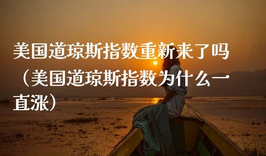 美国道琼斯指数重新来了吗（美国道琼斯指数为什么一直涨）