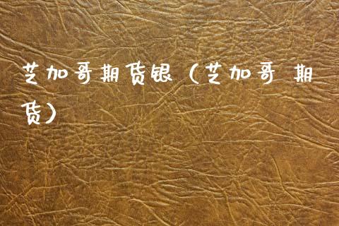 芝加哥期货银（芝加哥 期货）