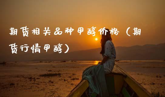 期货相关品种甲醇价格（期货行情甲醇）