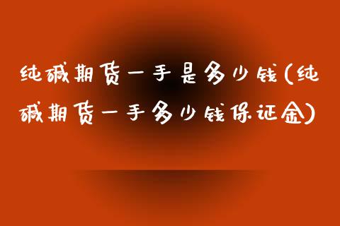 纯碱期货一手是多少钱(纯碱期货一手多少钱保证金)