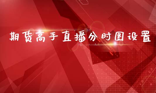 期货高手直播分时图设置