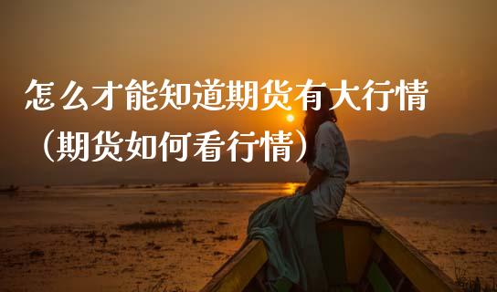 怎么才能知道期货有大行情（期货如何看行情）