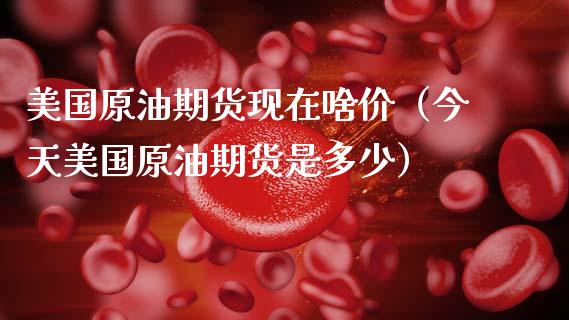 美国原油期货现在啥价（今天美国原油期货是多少）