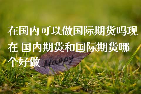 在国内可以做国际期货吗现在 国内期货和国际期货哪个好做
