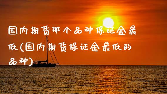 国内期货那个品种保证金最低(国内期货保证金最低的品种)