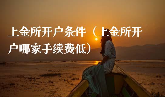 上金所开户条件（上金所开户哪家手续费低）
