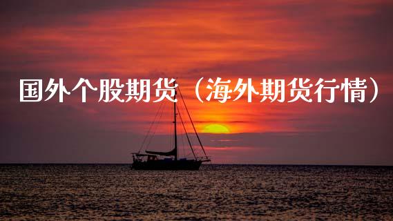 国外个股期货（海外期货行情）