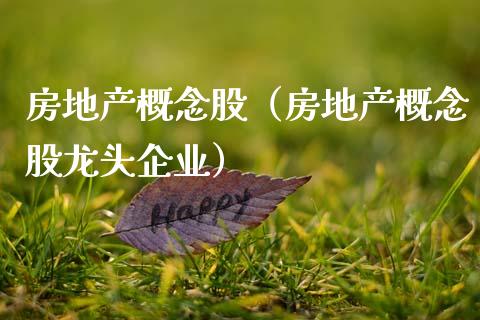 房地产概念股（房地产概念股龙头企业）
