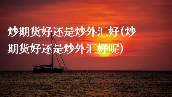 炒期货好还是炒外汇好(炒期货好还是炒外汇好呢)