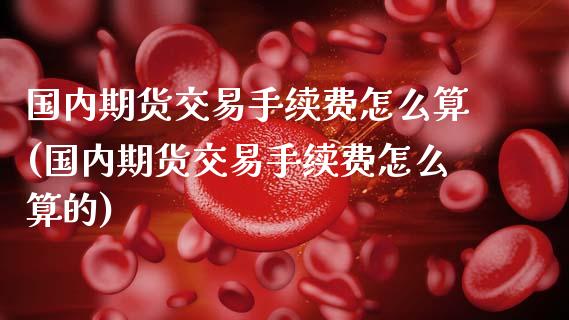 国内期货交易手续费怎么算(国内期货交易手续费怎么算的)